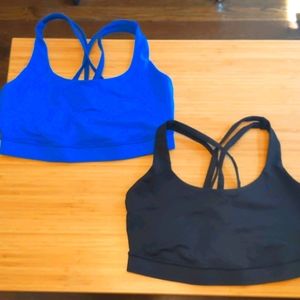 Lululemon Sports Bras either size 6 or 8.